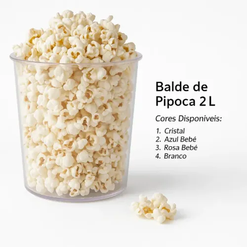 Balde de Pipoca 2L Personalizado