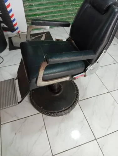 Cadeira de barbeiro ferrante hidráulica e reclinável 