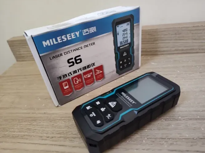 Trena Laser Medidor Digital Distância Mileseey 40 Metros