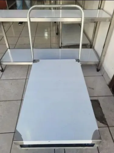 Carrinho plataforma de aço inox