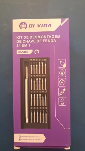 KIT DE DESMONTAGEM DE CHAVE DE FENDA 24 EM 1 OI-5069 NOVO LACRADO FRETE GRÁTIS PARA MACEIÓ