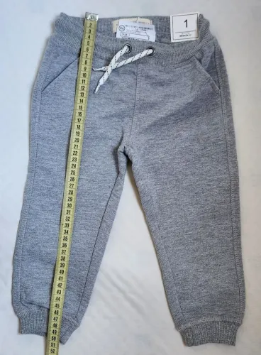 Calça de Moletom Infantil Cinza - Tamanho 1