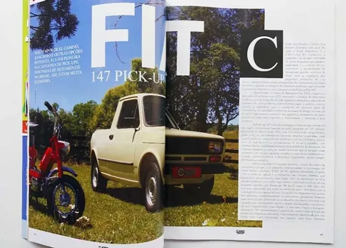 Fiat Pickup 147 saboneteira - Revista Classic Show nova