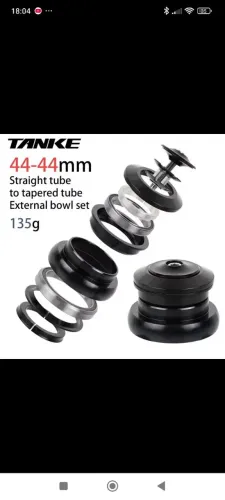 Caixa de Direção Tanke 44-44mm tapered para Bike