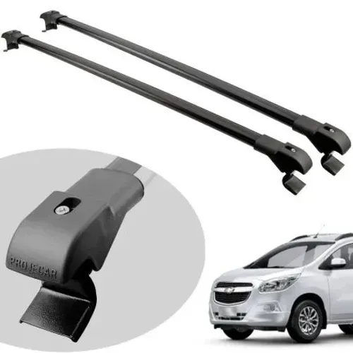 Travessa rack de teto Projecar Slim preto Spin 2013 a 2025