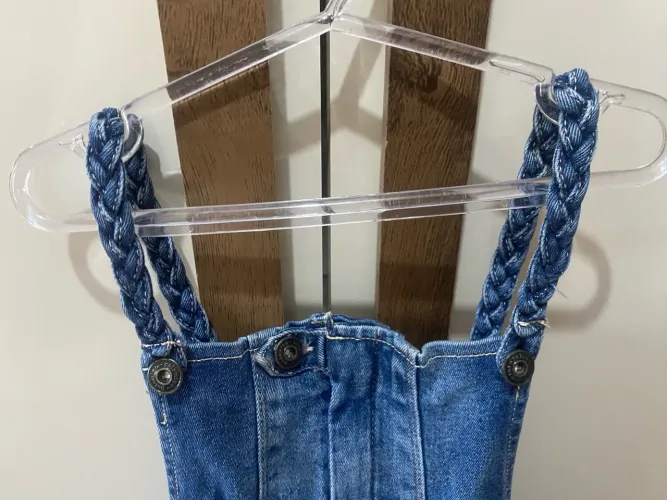Macacão Jeans Menina