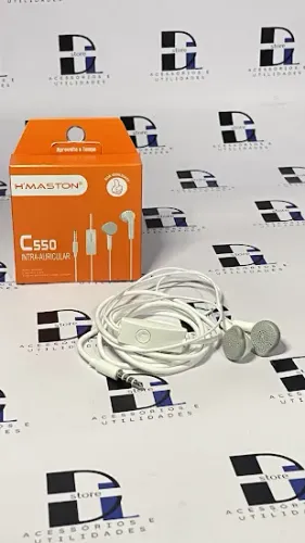 Fone de ouvido com fio entrada auxiliar (P2 3.5MM) sem borracha auricular comprimento 1,5M