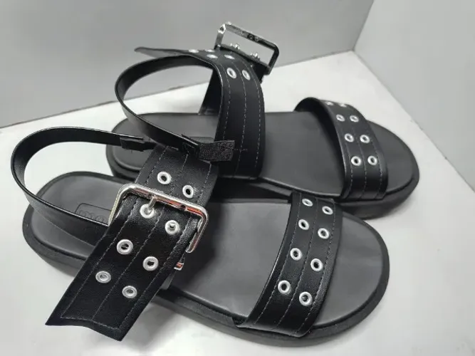 Sandalia Media Moleca Preto T 38