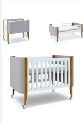 Berço de Madeira marca BO com Design Moderno - Novo