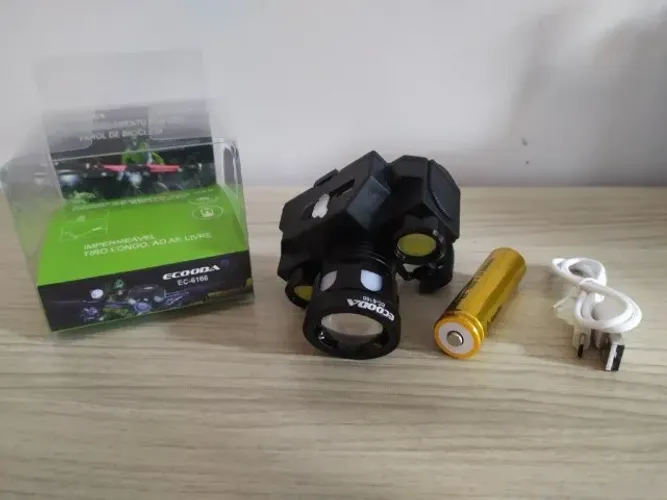 Lanterna Para Bike Recarregável Ecooda EC-6166 