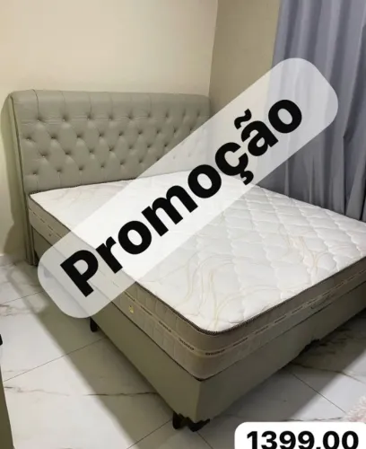 Cama box colchão e suporte
