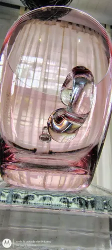 Balde antigo de cristal