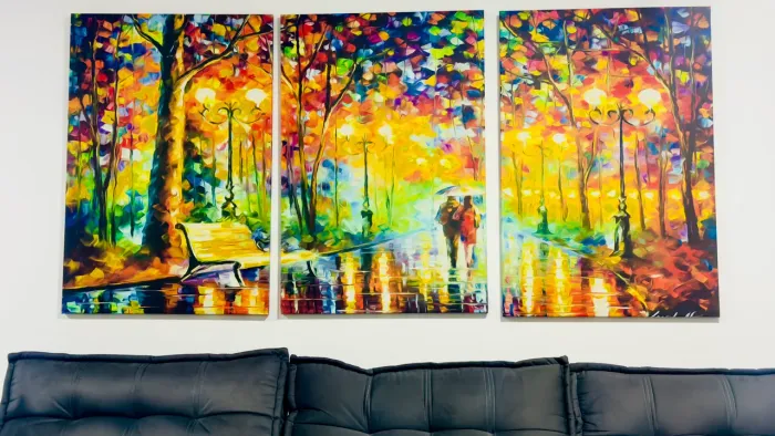 Três quadros decoração
