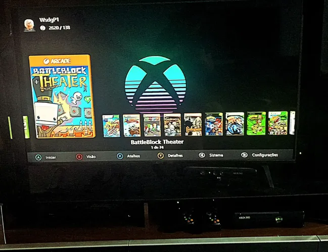 Xbox 360 RGH com HD de jogos + Wii u Deluxe e Jogo Original