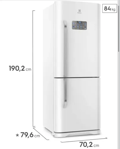 Geladeira Frost Free Electrolux 454 Litros Inverse Inverter Branca