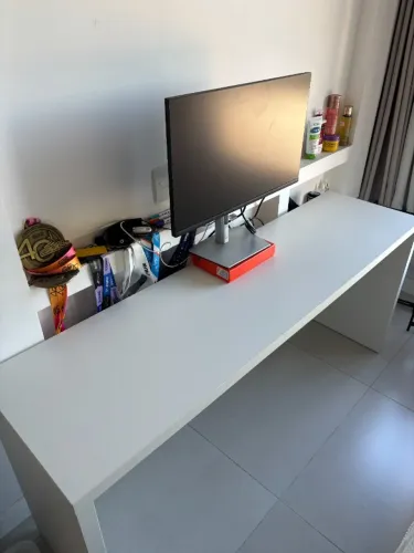 Mesa Escrivaninha Branca 167X45