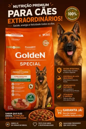 Ração Golden Special Premium 15kg - PremieRpet ? 