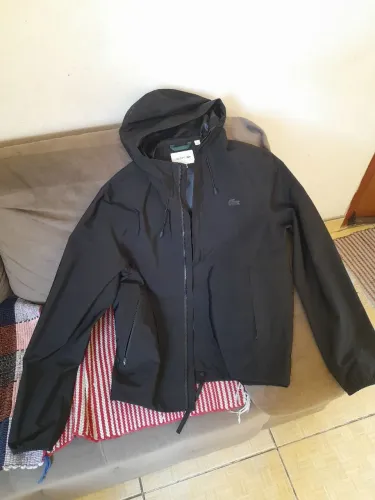 Jaqueta Lacoste Hoodie Waterproof preta vendo ou troco em jaqueta alpinestars 