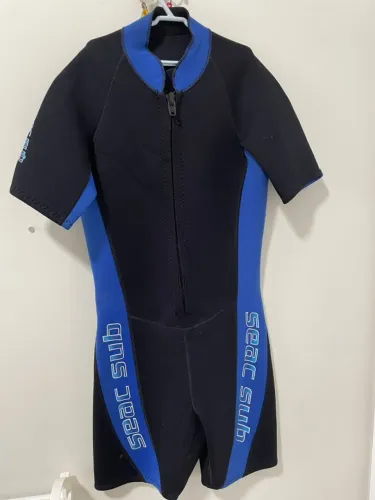Kit Mergulho Completo: Roupa Neoprene Seac Sub + Nadadeiras, Máscara, Óculos e Botas