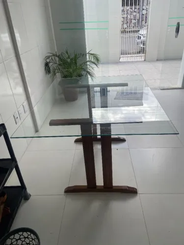 Tampo de mesa de vidro 1,00x1,20m