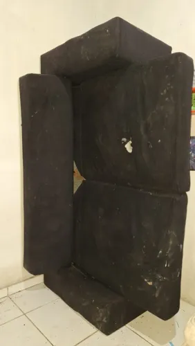 Sofa cama de solteiro,cor preto
