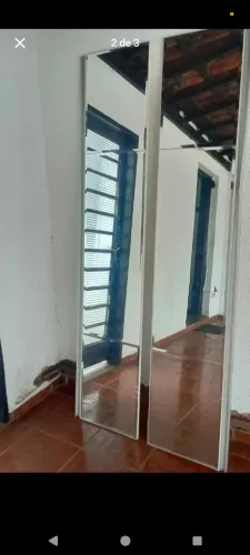 2 Espelhos Usado Decoração 2,18mx0,40cm