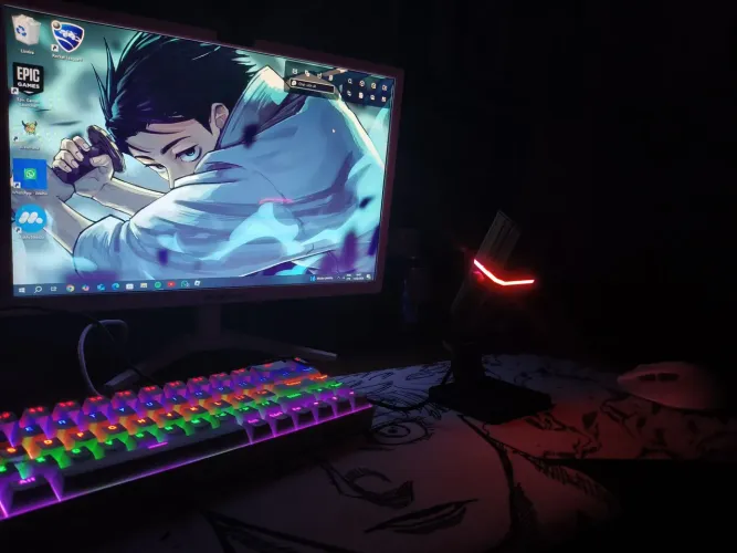 Microfone para jogos, trabalho e até podcast novo com adaptador para celular 