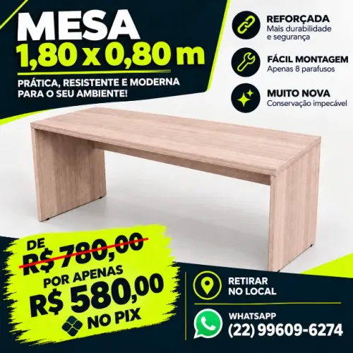 Mesa de Escritório em MDP