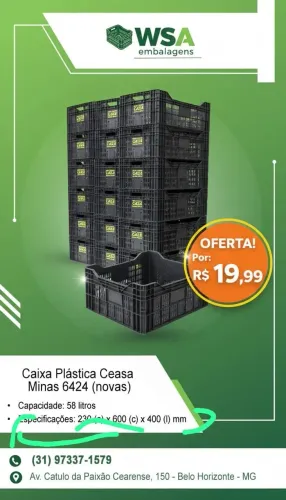 Caixas organizadora de mercadorias novas 
