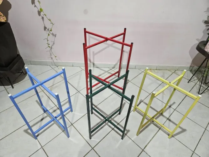 4 estrutura em metalon desmontável (para mesa)