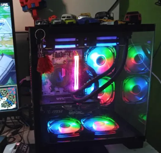 PC GAMER RYZEN 5 4600G + GABINETE AQUÁRIO