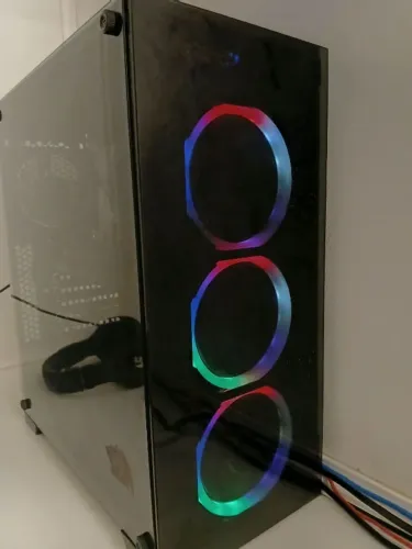 Kit 6 fans RGB + controle RGB