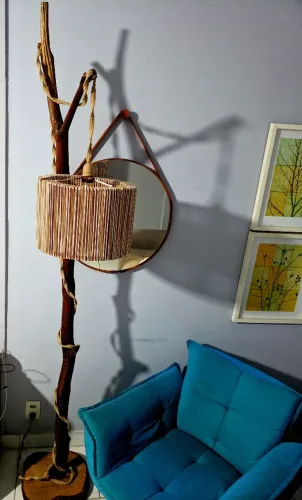 Luminária rustica