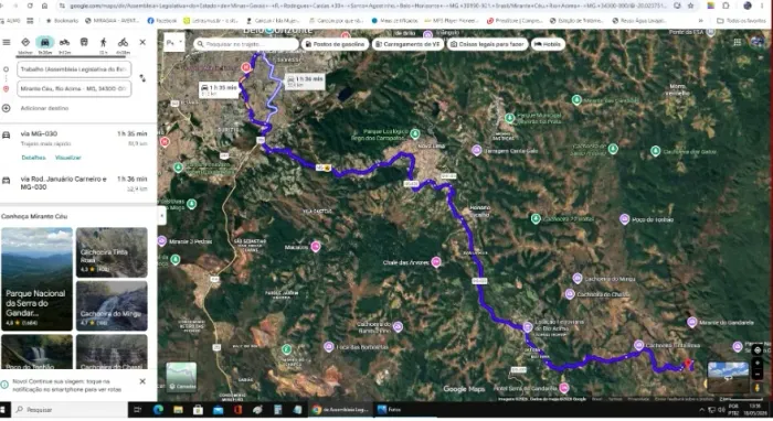 Terreno em Rio Acima 22.000 metros. Boa topografia