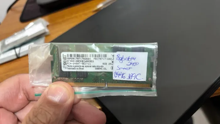 memoria ram 8gb ddr4 2400 Smart - notebook e testada