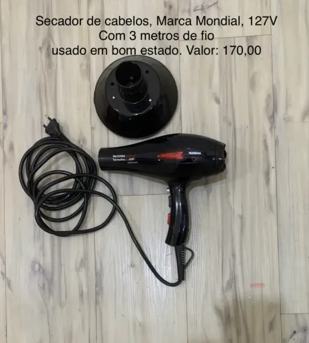 Secador de cabelos Mondial MassimoTourmaline