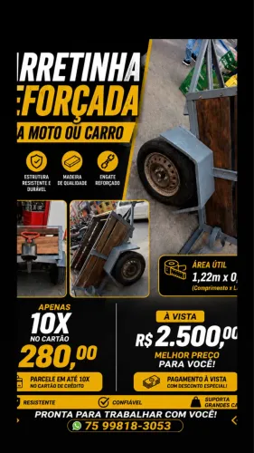 Reboque/Carrocinha Reforçado
