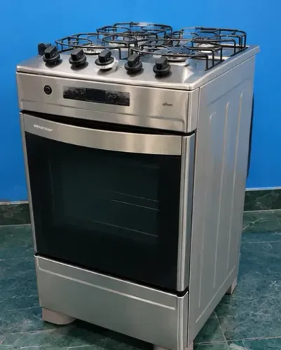 Fogão Brastemp Ative! 4 Bocas Inox com Forno