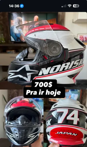 Capacete em bom estado