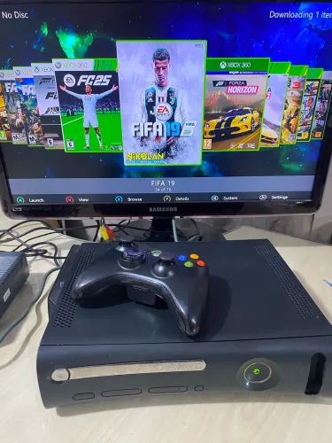 X Box 360 Fat 1 Controle + Hd 500 Gigas