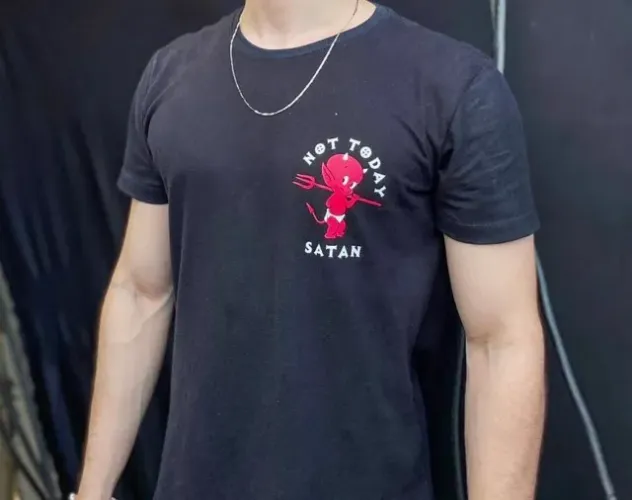 Camisa Not Today Satan, tamanho P