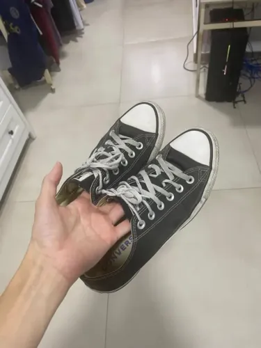 Tênis All Star Converse Preto Original Unissex Cano Baixo