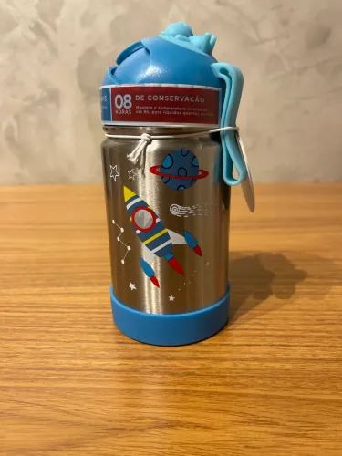 Garrafinha térmica büp baby astronauta 