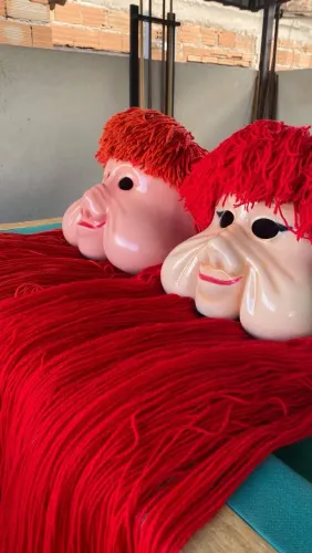 Máscara de trenzinho