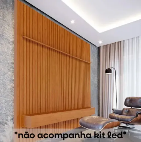 Home Painel de TV Ripado Slim 2.2M Nature