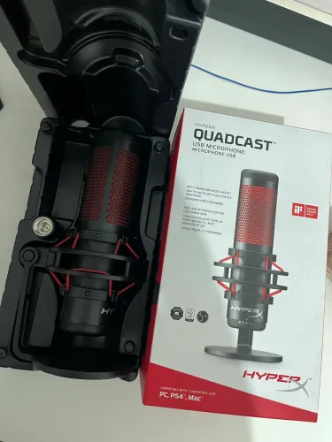 Microfone HyperX QuadCast hyperx USB Original + Caixa | Conservado