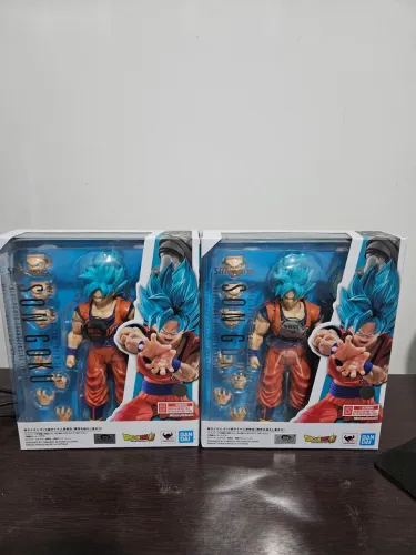 2x goku blue sh figuarts lacrado