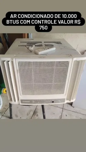Vende-se ar condicionado de janela de 10.000 BTUs com controle