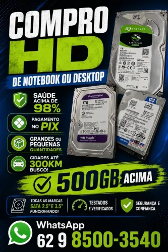 HD de notebook ou desktop 