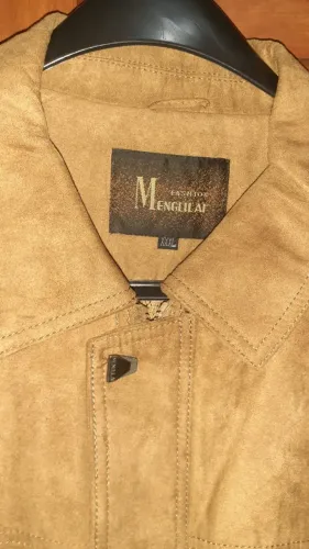 Jaqueta Masculina de Camurça Fashion Menglilai